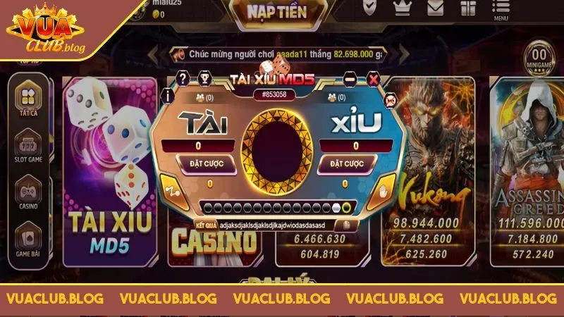 Bạn nên chọn bàn Tài xỉu MD5 Vuaclub có nhiều bet thủ chơi Bạn nên chọn bàn Tài xỉu MD5 Vuaclub có nhiều bet thủ chơi