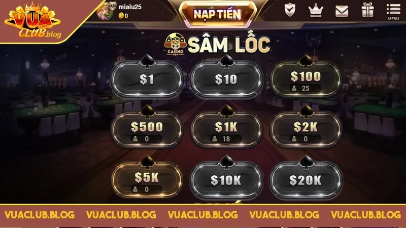 Sâm Vuaclub được xem là game hot đặc sắc Sâm Vuaclub được xem là game hot đặc sắc