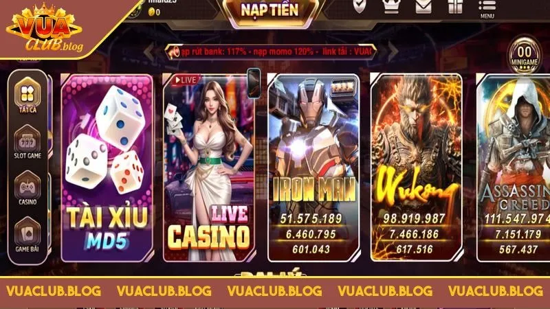 Tài xỉu MD5 Vuaclub mang đến trải nghiệm cá cược độc đáo Tài xỉu MD5 Vuaclub mang đến trải nghiệm cá cược độc đáo